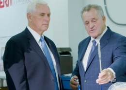 副总统彭斯和商务部长罗斯访问Merit Medical - 2019年8月