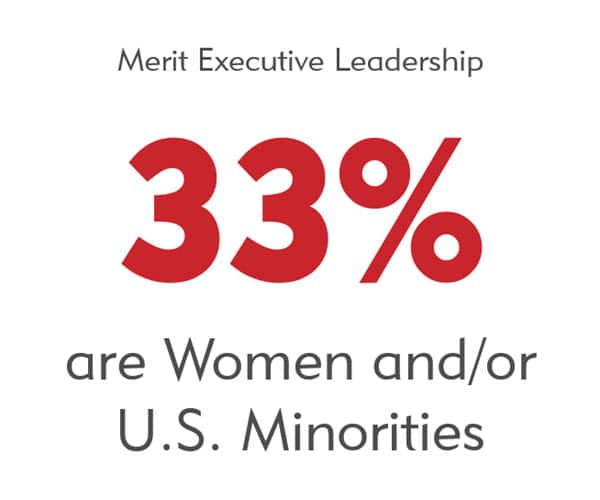 显著成就——33%的行政领导是女性或美国少数民族