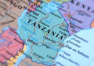 地图为坦桑尼亚